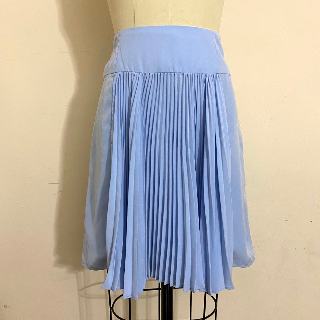 Nwot Nanette Lepore Periwinkle Blue Pleated Skirt
